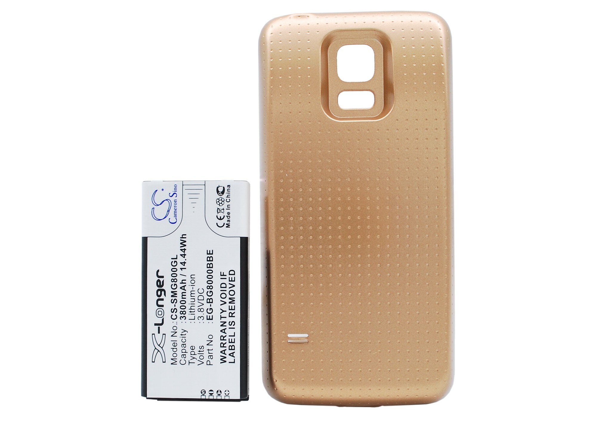 Batteri til mobiltelefon, smarttelefon for Samsung Galaxy S5 Mini, SM-G800A, SM-G800F m.fl.