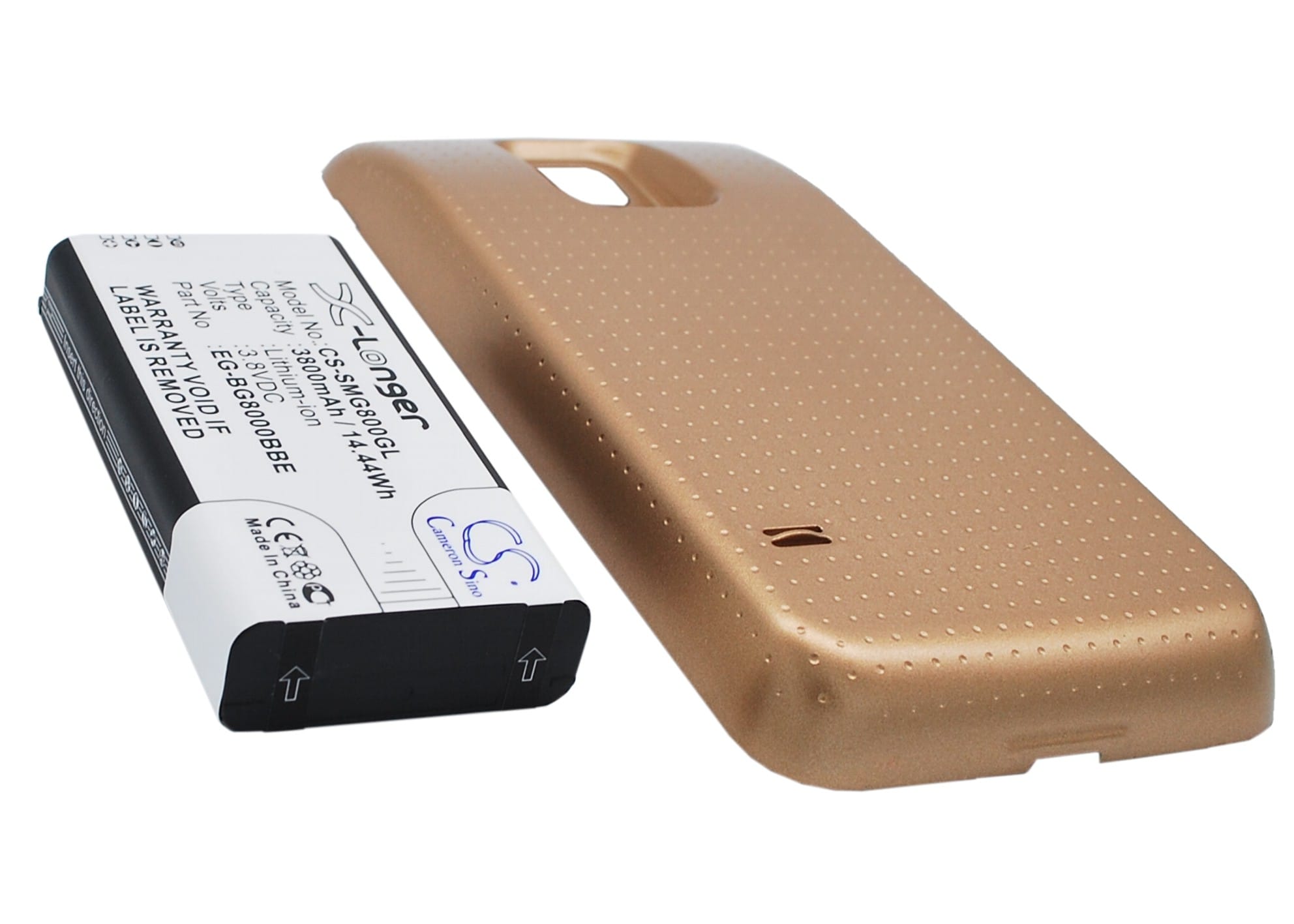 Batteri til mobiltelefon, smarttelefon for Samsung Galaxy S5 Mini, SM-G800A, SM-G800F m.fl.