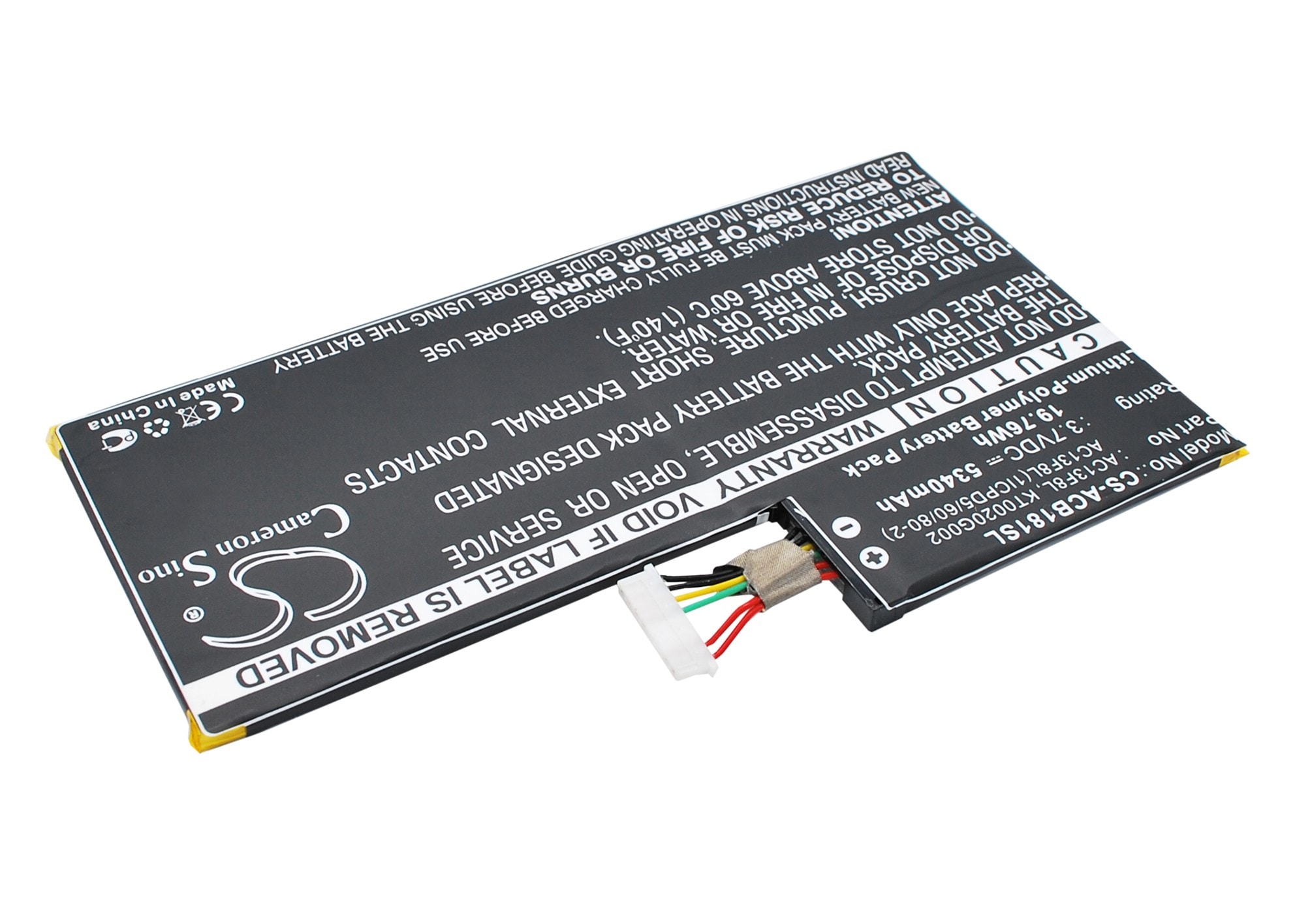 Batteri til nettbrett for Acer Iconia A1-810 7,9", Iconia W4-820-2668, Iconia W4-820 m.fl.