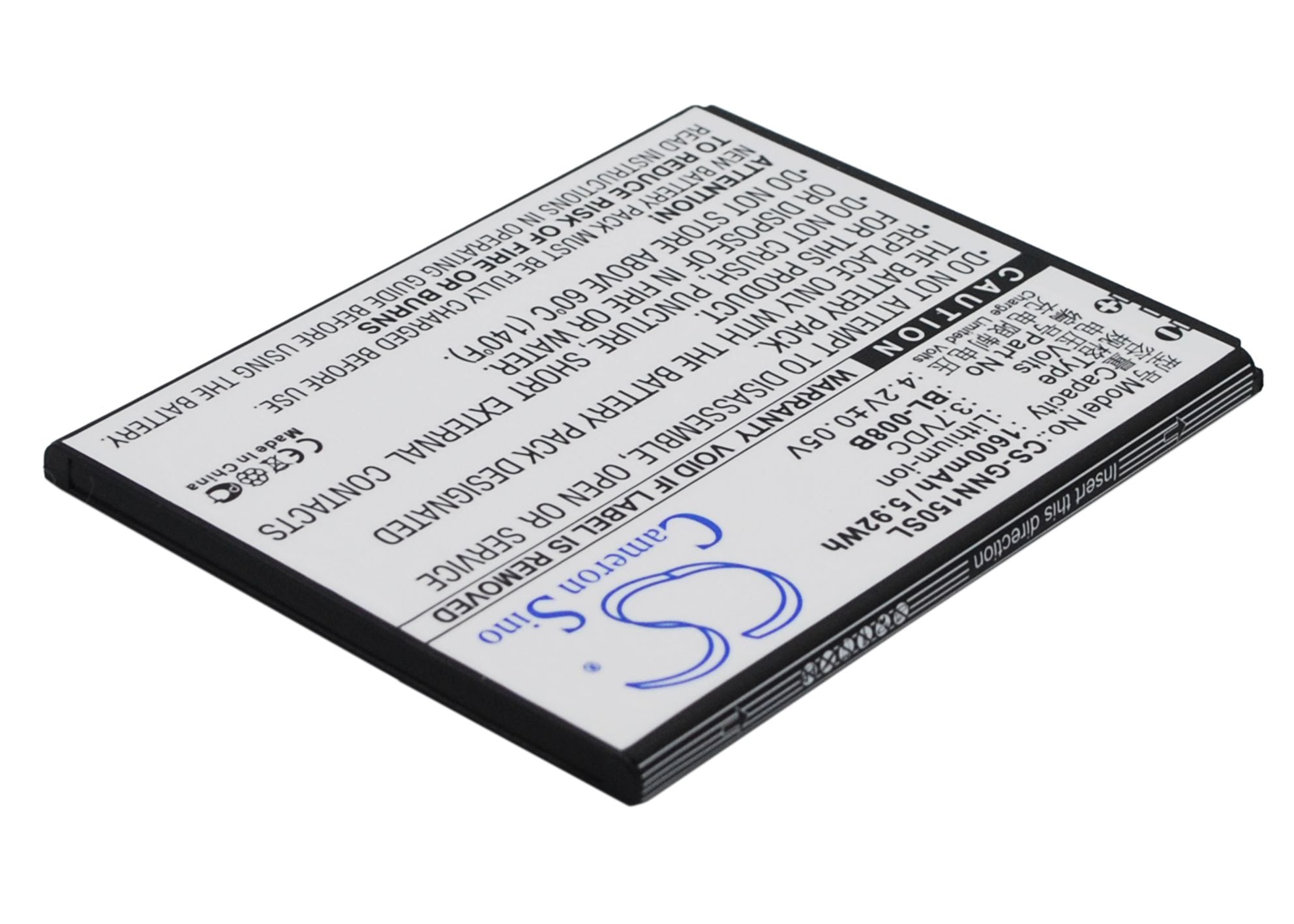 Batteri til mobiltelefon, smarttelefon for GIONEE GN150