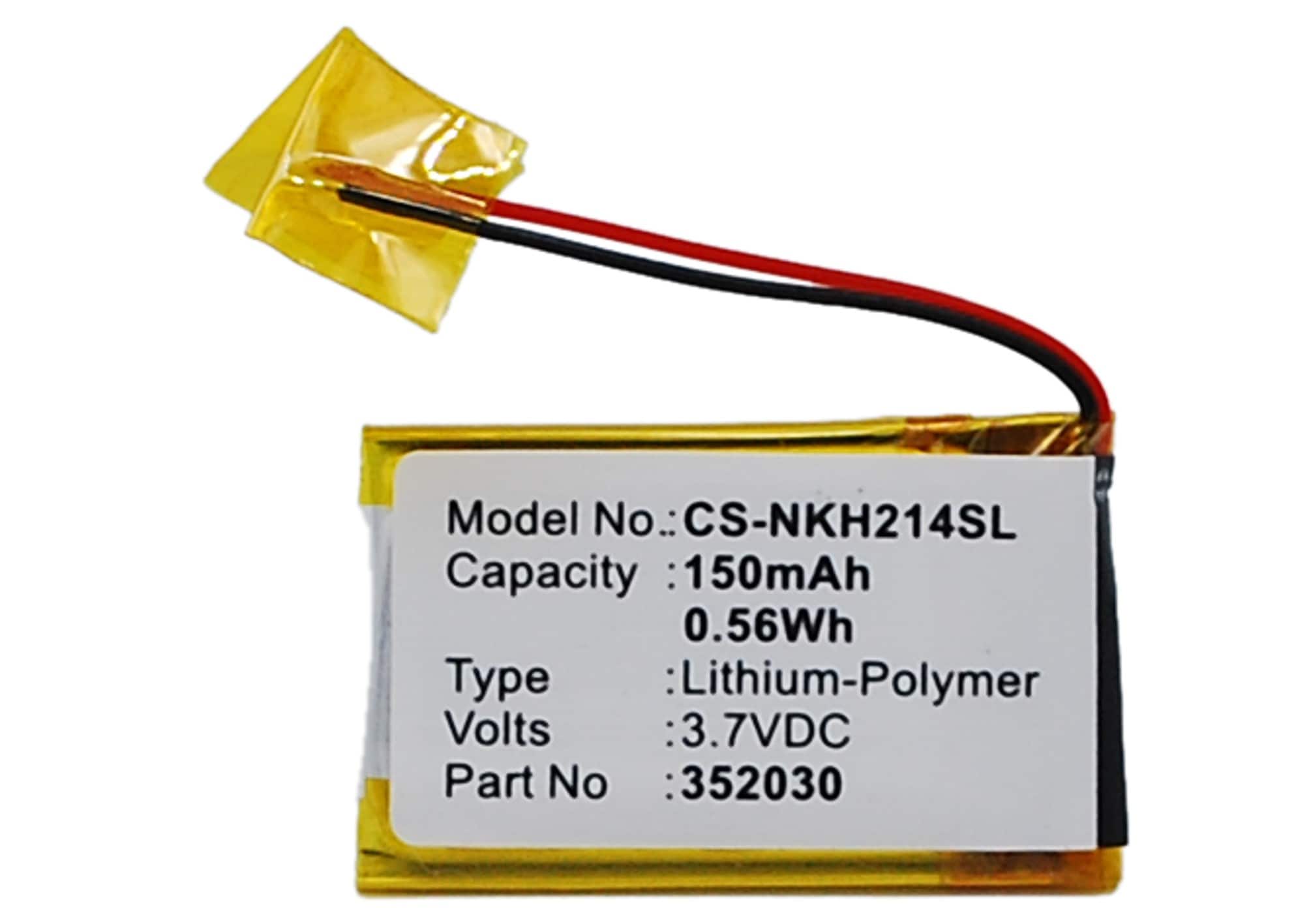 Batteri til trådløst headset for Nokia BH-214, BH-111