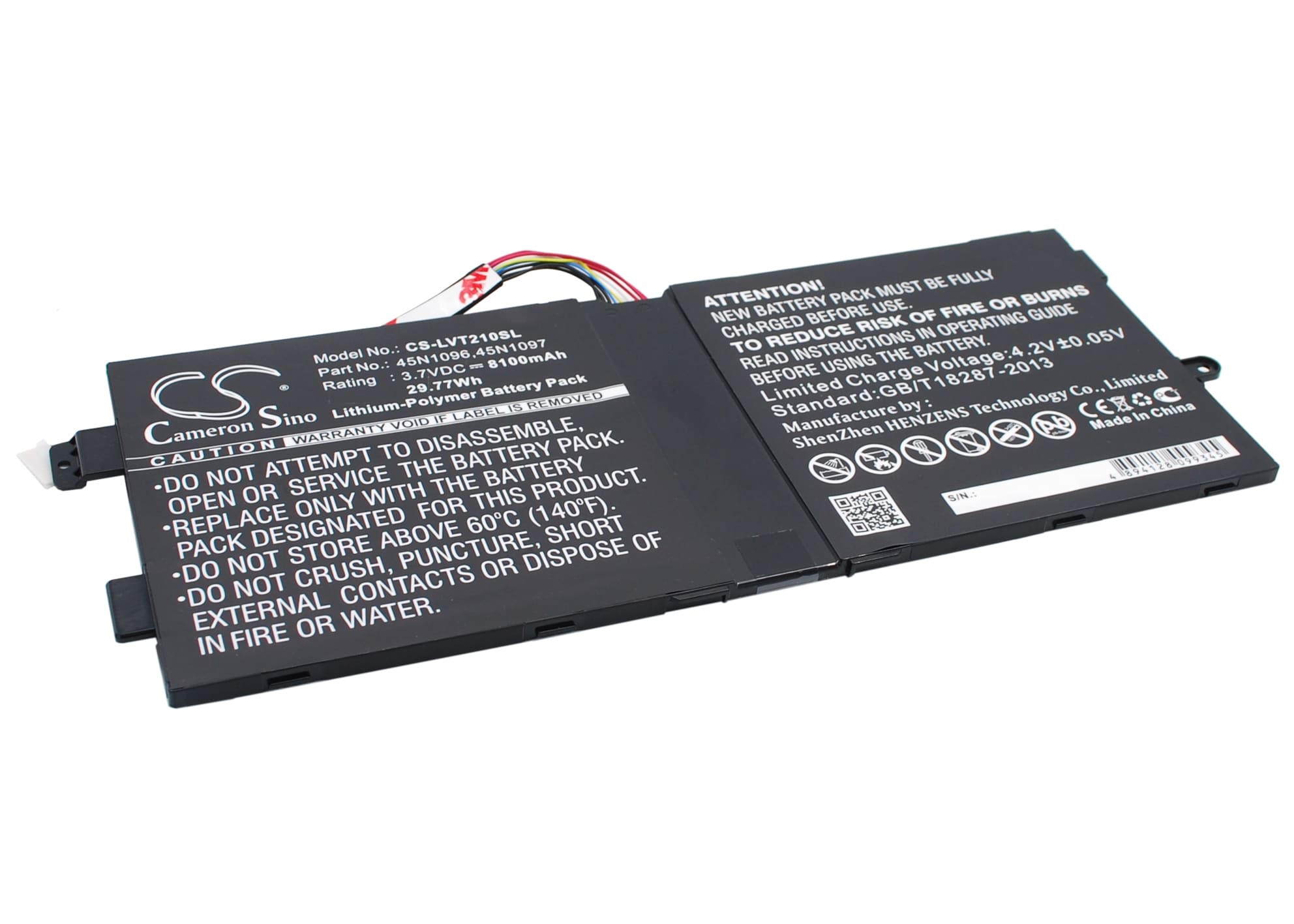 Batteri til nettbrett for Lenovo ThinkPad Tablet 2, ThinkPad Tablet 2 10,1 tommer