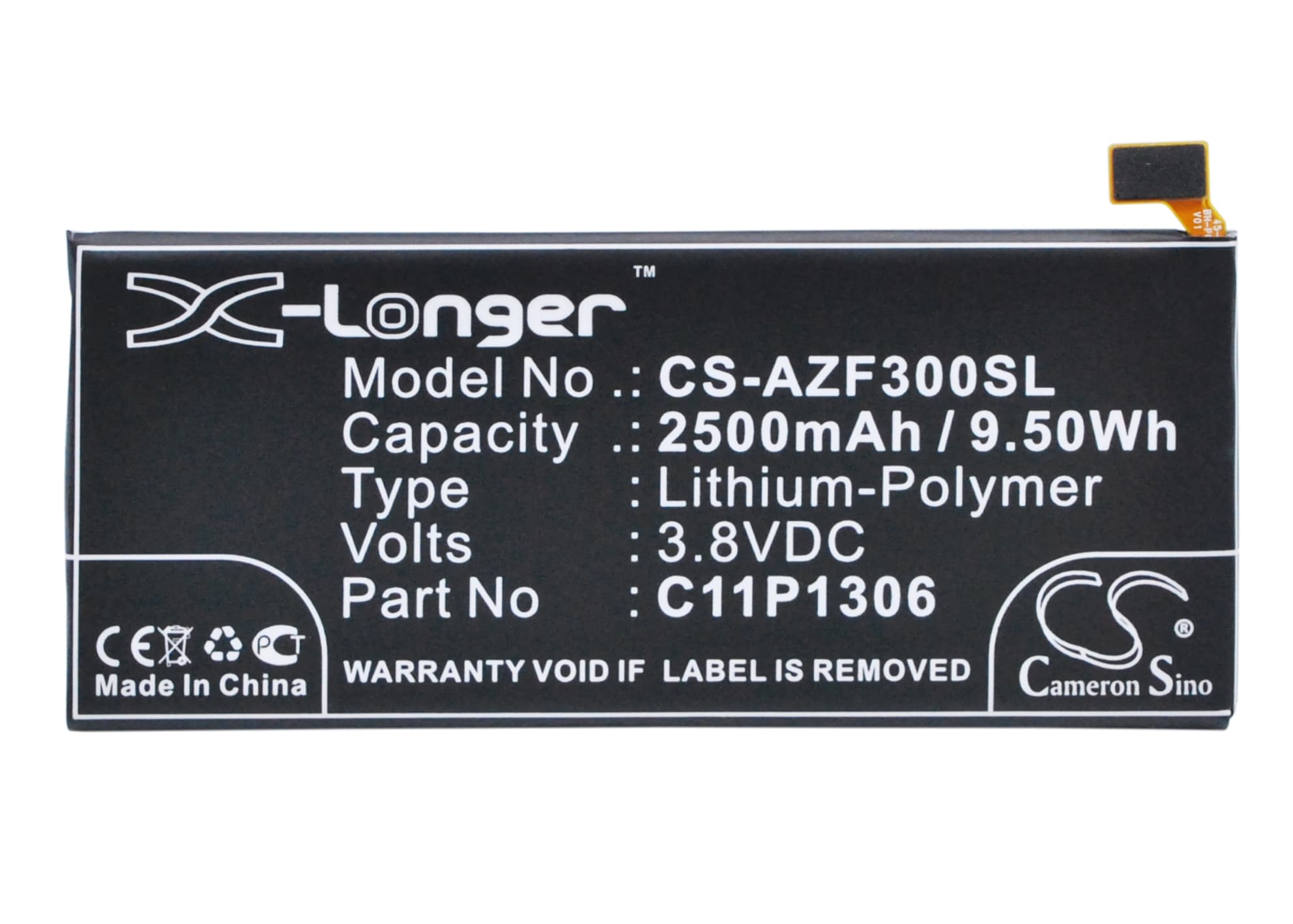 Batteri til mobiltelefon, smarttelefon for Asus PadFone3, A86