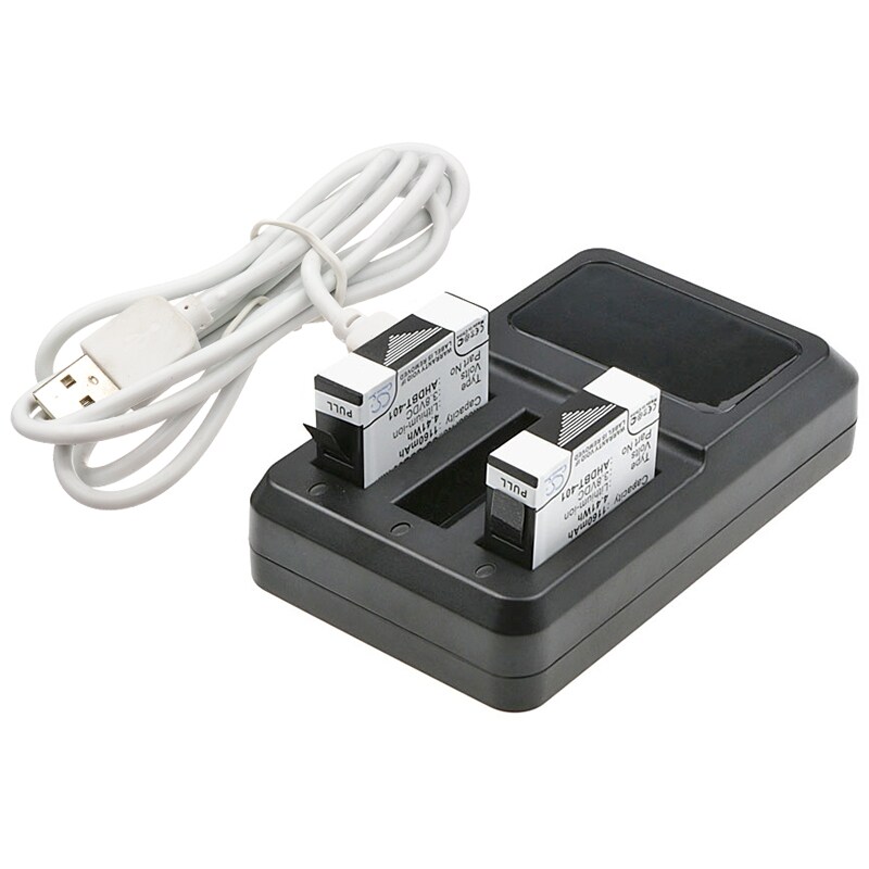 Batteri til sminkespeil for GoPro Hero 4, Hero 4 Silver, Hero 4 Black m.fl.