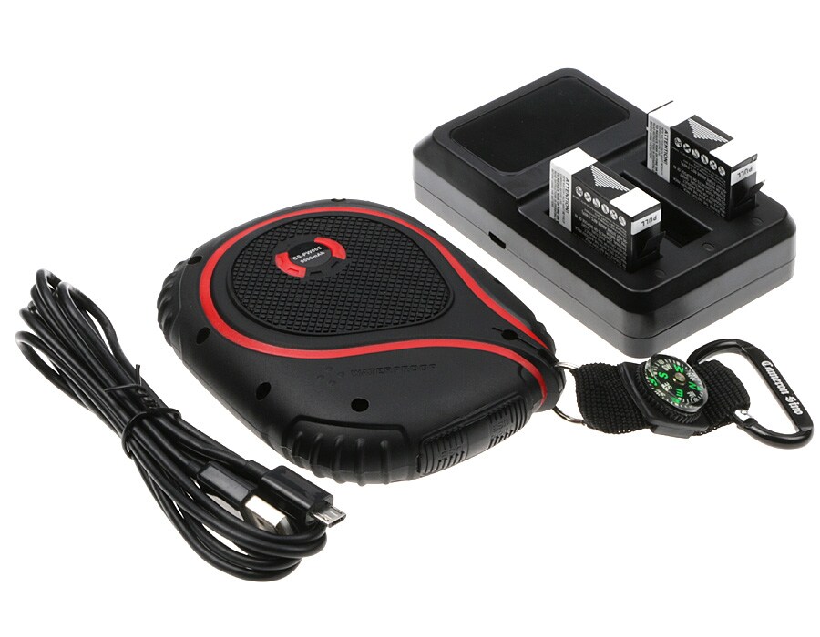 Batteri til sminkespeil for GoPro Hero 4, Hero 4 Silver, Hero 4 Black m.fl.