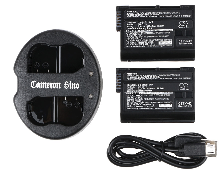 Batteri til sminkespeil for Nikon Coolpix D7000, D800, digital speilreflekskamera D800 m.fl.