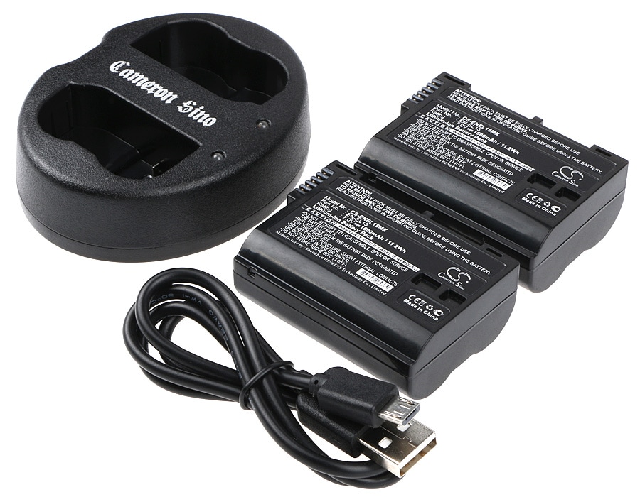 Batteri til sminkespeil for Nikon Coolpix D7000, D800, digital speilreflekskamera D800 m.fl.