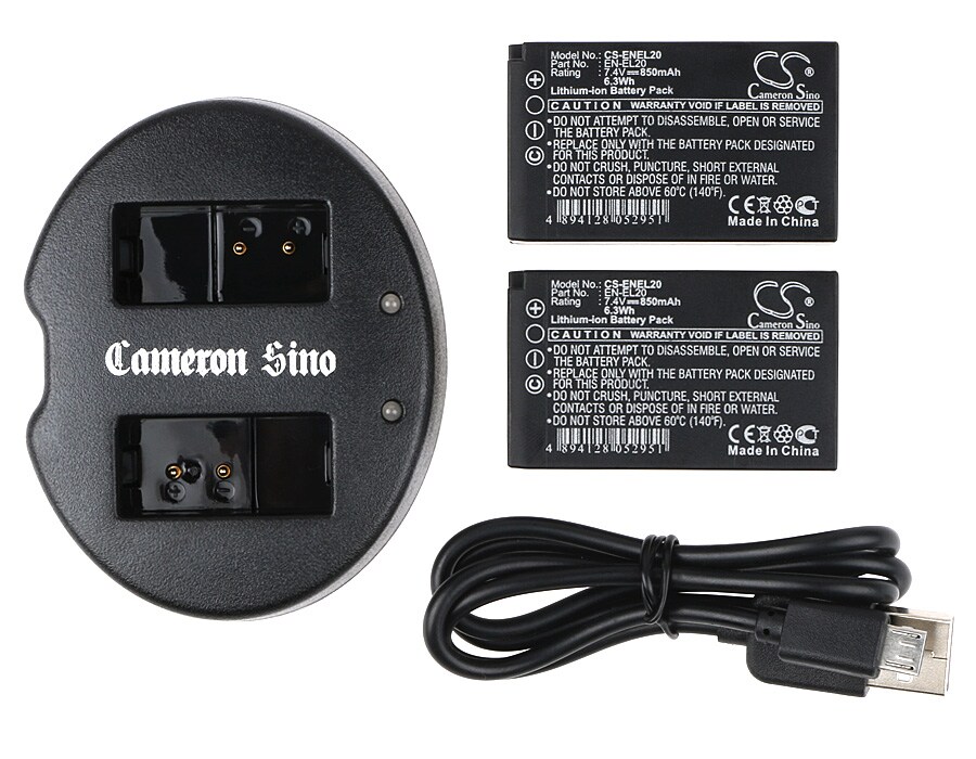 Batteri til sminkespeil for Nikon 1 J1, 1 J2, 1 J3 m.fl.