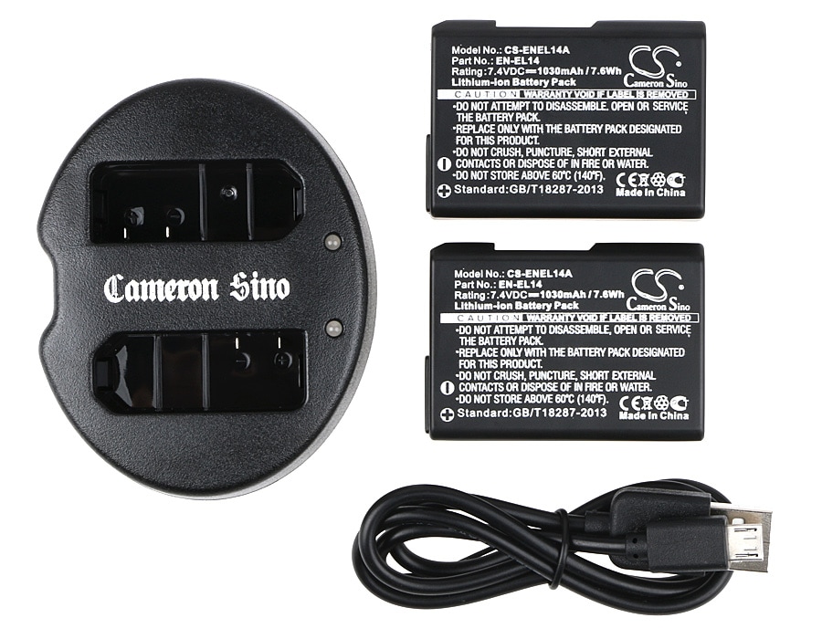 Batteri til sminkespeil for Nikon Coolpix P7000, Coolpix P7100, Coolpix P7700 m.fl.