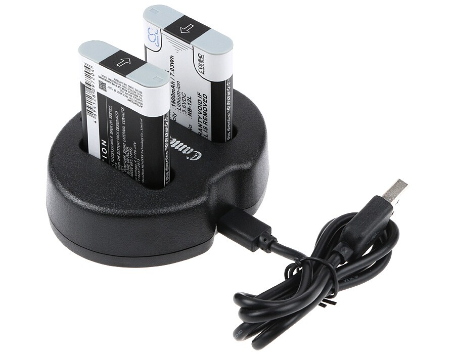 Batteri til sminkespeil for Canon PowerShot N100, LEGRIA Mini X, VIXIA Mini X m.fl.