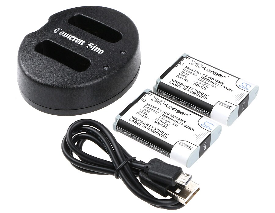 Batteri til sminkespeil for Canon PowerShot N100, LEGRIA Mini X, VIXIA Mini X m.fl.