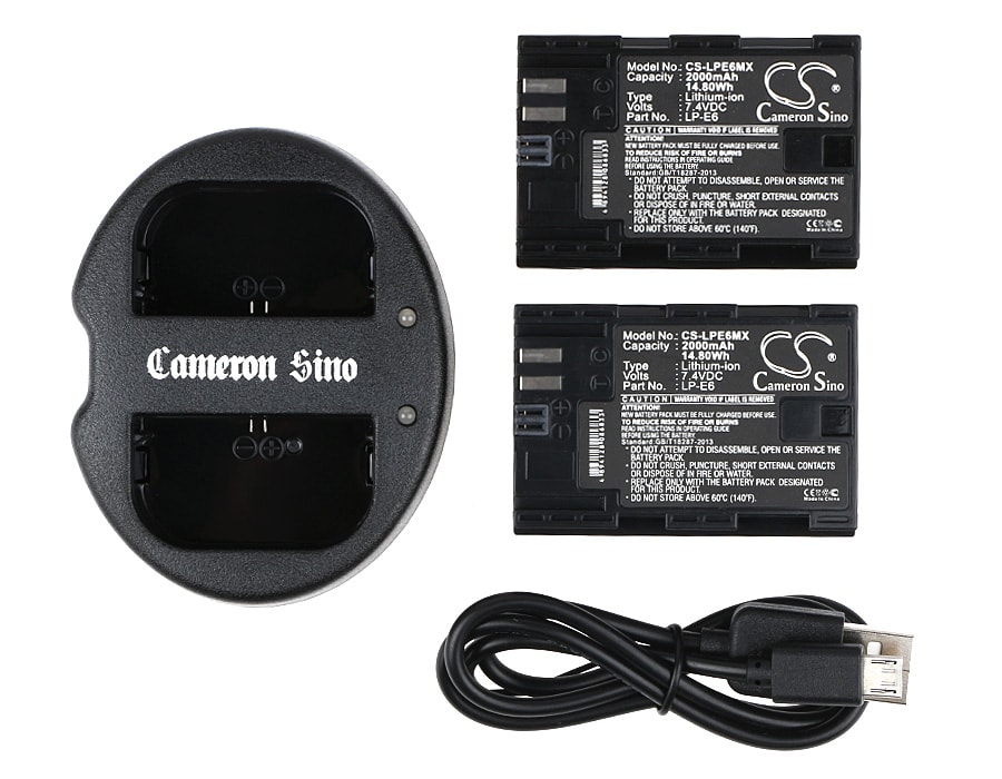 Batteri til sminkespeil for Canon EOS 5D Mark II, EOS 7D, EOS 5D Mark III m.fl.