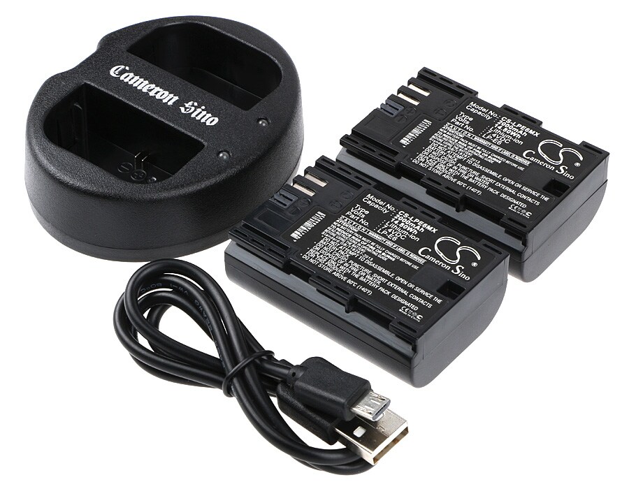 Batteri til sminkespeil for Canon EOS 5D Mark II, EOS 7D, EOS 5D Mark III m.fl.
