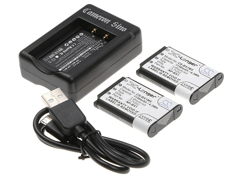 Batteri til sminkespeil for Sony Cyber-shot DSC-RX100, Cyber-shot DSC-RX100/B m.fl.