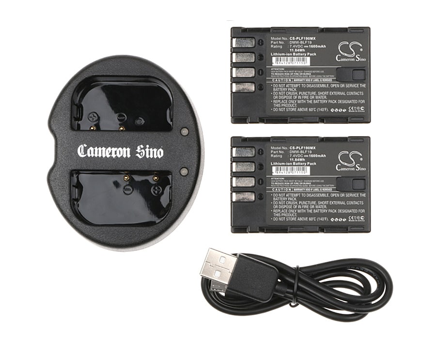 Batteri til sminkespeil for Panasonic Lumix DMC-GH3, Lumix DMC-GH3A m.fl.