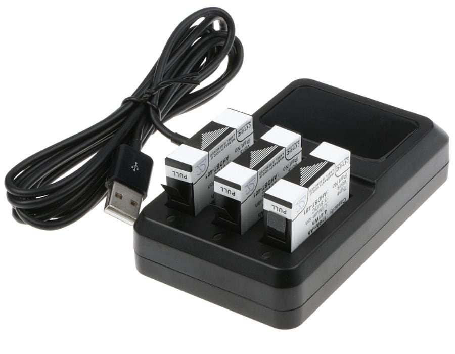 Batteri til sminkespeil for GoPro Hero 4, Hero 4 Silver, Hero 4 Black m.fl.
