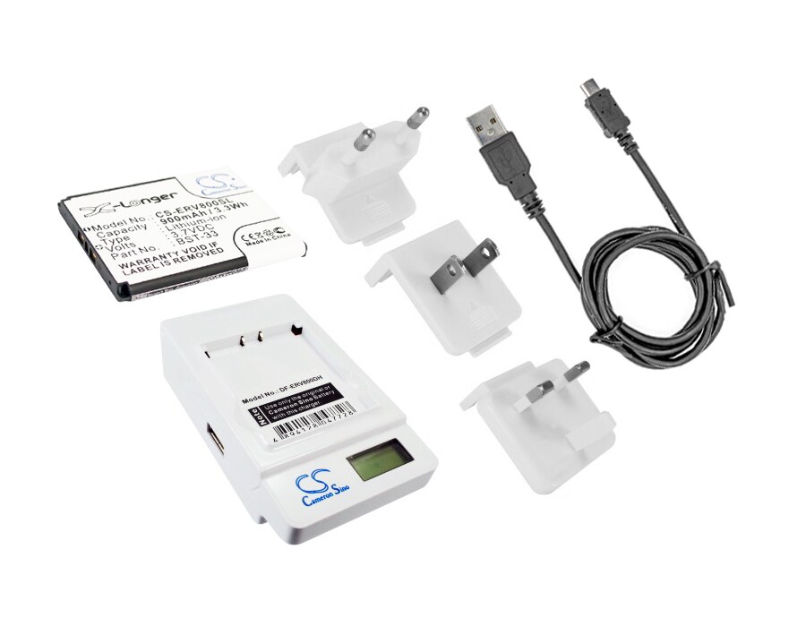 Batteri til sminkespeil for Sony Ericsson Z800, V800i, V800 m.fl.