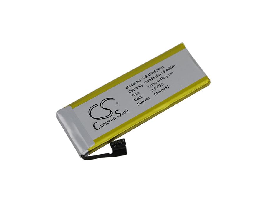 Batteri til sminkespeil for Apple iPhone 5s, iPhone 5C, iPhone Light 32 GB m.fl.