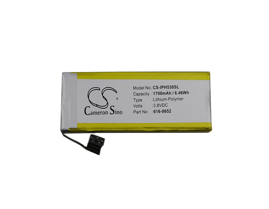 Batteri til sminkespeil for Apple iPhone 5s, iPhone 5C, iPhone Light 32 GB m.fl.