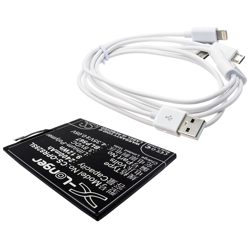 Batteri til mobiltelefon, smarttelefon for Oppo R829T, R1, R8007 m.fl.