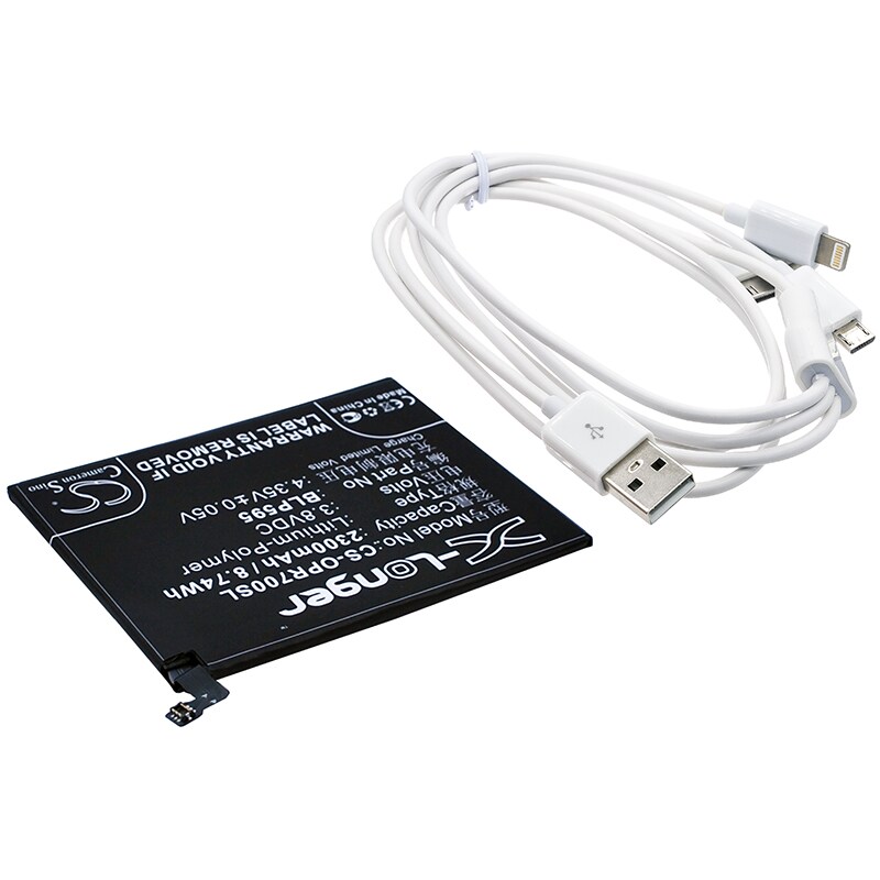 Batteri til sminkespeil for Oppo R7, R7T, R7C