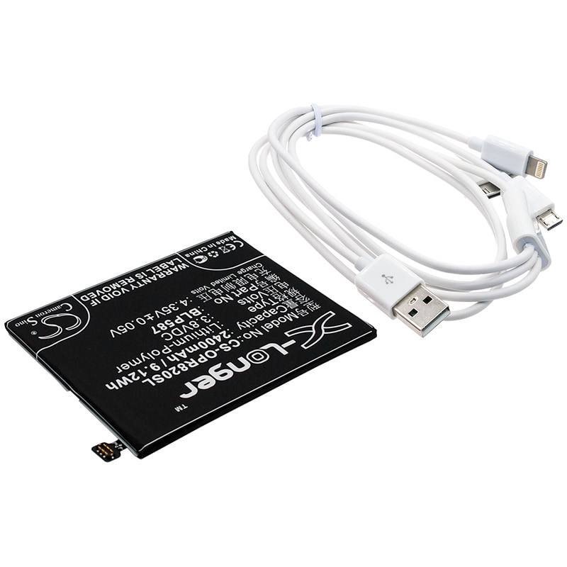 Batteri til mobiltelefon, smarttelefon for Oppo R8200, R8205, R8207 m.fl.