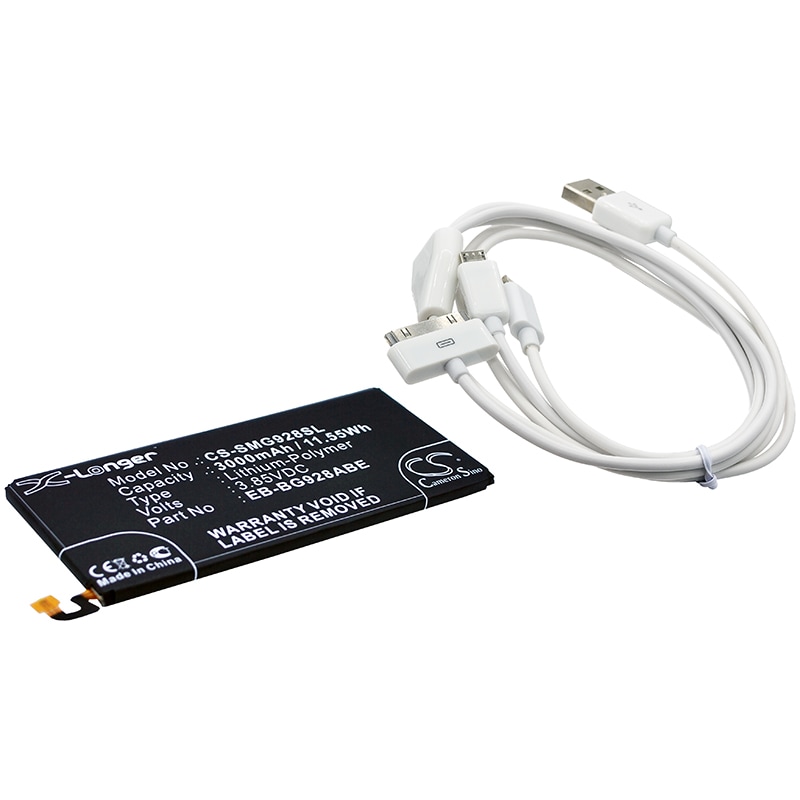 Batteri til sminkespeil for Samsung Galaxy S6 Edge+, Galaxy S6 Edge Plus, SM-G9287 m.fl.