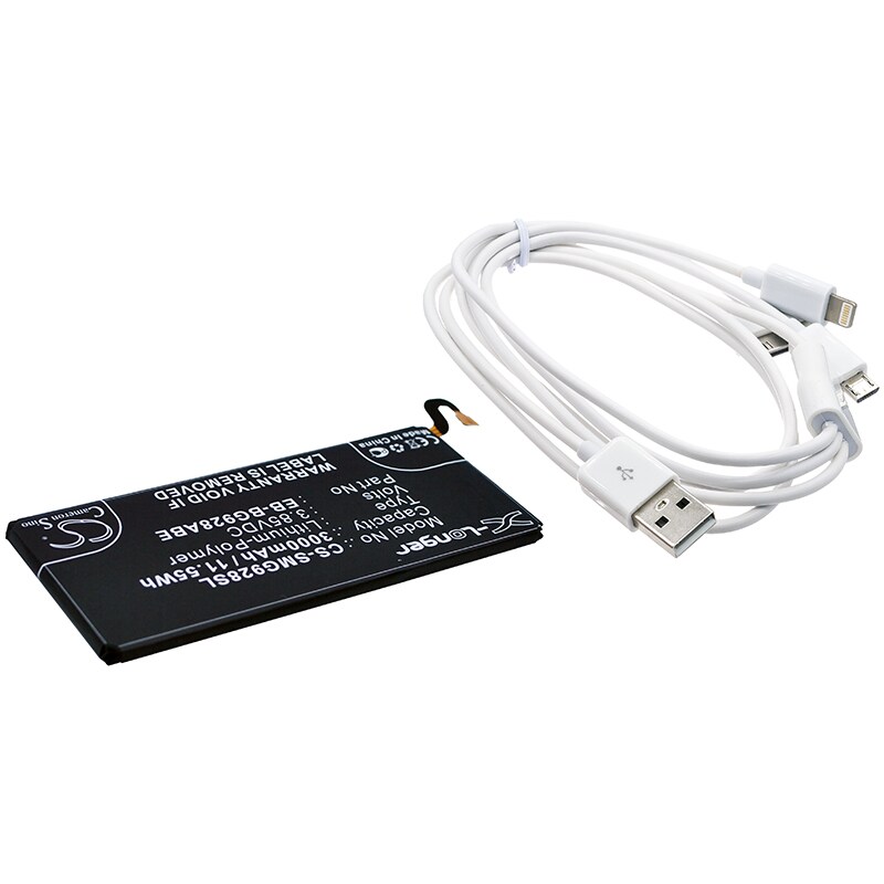 Batteri til sminkespeil for Samsung Galaxy S6 Edge+, Galaxy S6 Edge Plus, SM-G9287 m.fl.
