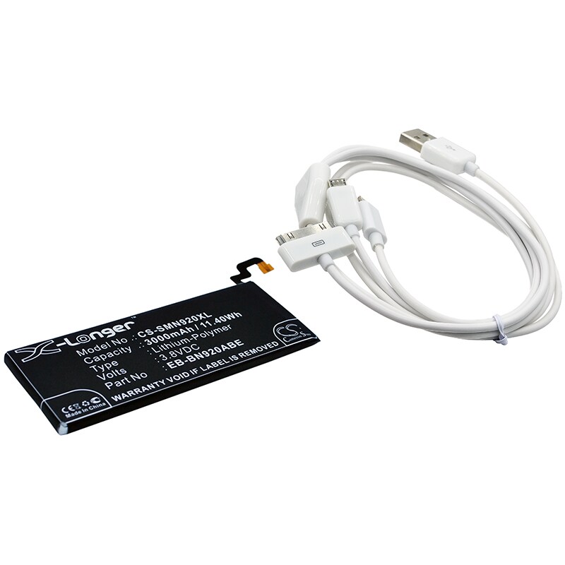 Batteri til sminkespeil for Samsung Galaxy Note 5, SM-N920A, SM-N920R4 m.fl.