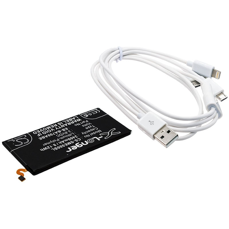 Batteri til sminkespeil for Samsung Galaxy E5, SM-E500F, SM-E500D m.fl.