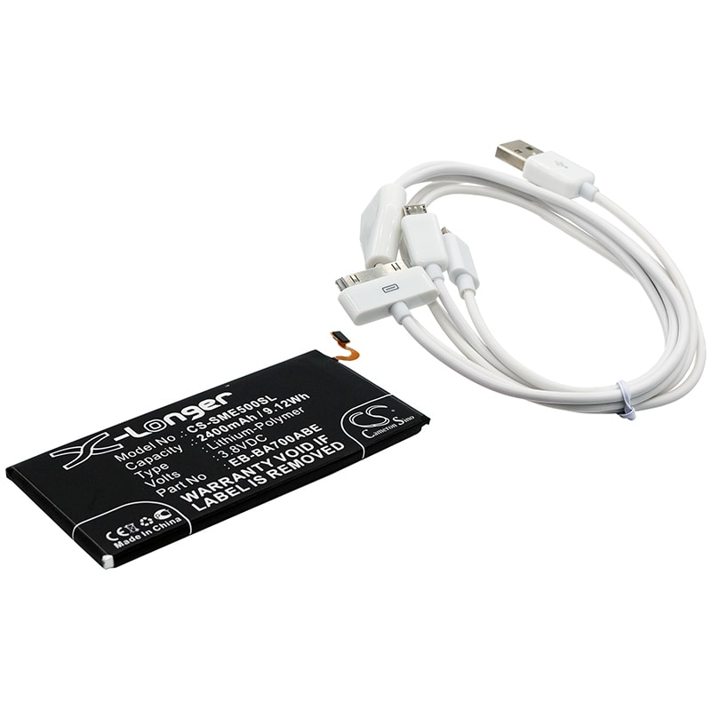 Batteri til sminkespeil for Samsung Galaxy E5, SM-E500F, SM-E500D m.fl.