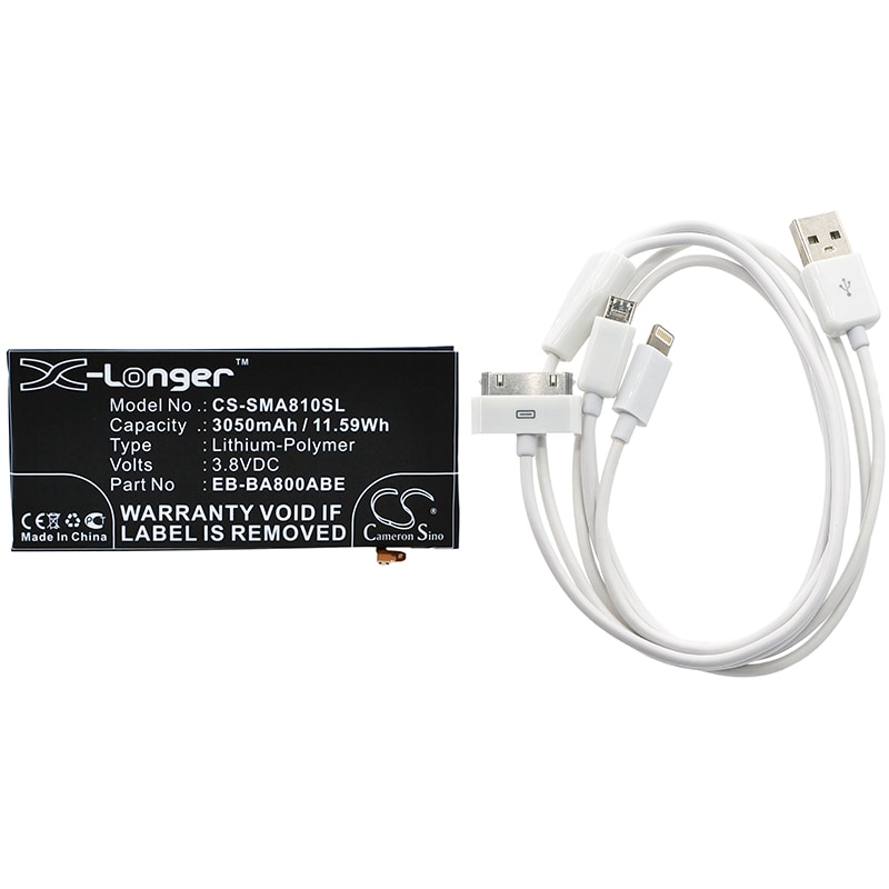 Batteri til sminkespeil for Samsung Galaxy A8, SM-A8000, Galaxy A8 Duos m.fl.