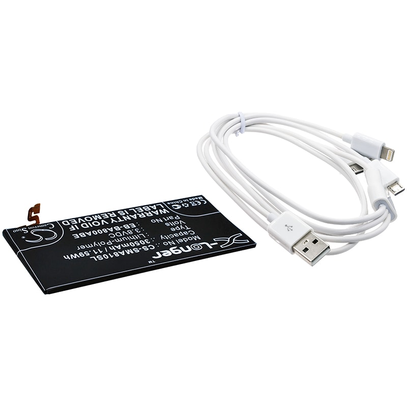 Batteri til sminkespeil for Samsung Galaxy A8, SM-A8000, Galaxy A8 Duos m.fl.