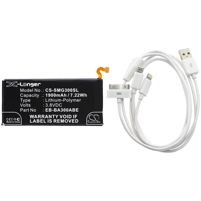 Batteri til sminkespeil for Samsung Galaxy A3, SM-A3009, SM-A3000 m.fl.