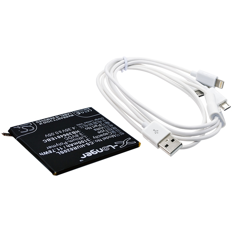 Batteri til sminkespeil for Huawei Honor 6 Extreme Edition, Honor 6 H60-L12 m.fl.