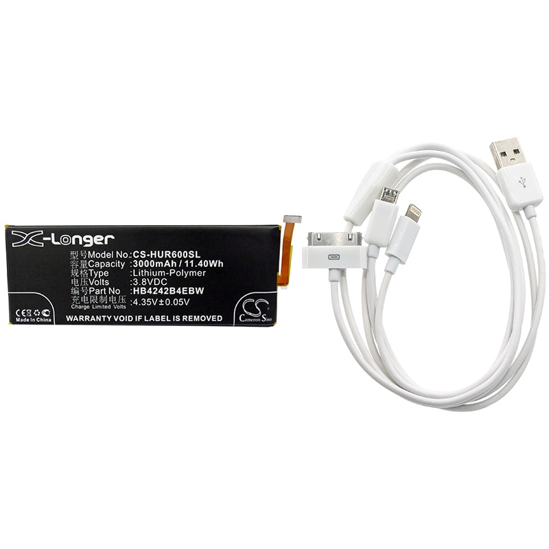 Batteri til sminkespeil for Huawei Honor 6, H60-L02, Mulan m.fl.
