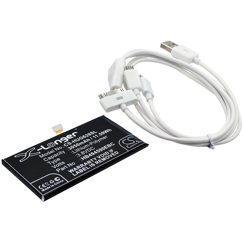 Batteri til sminkespeil for Huawei Ascend G628, Honor 7, Ascend G628-TL00 m.fl.