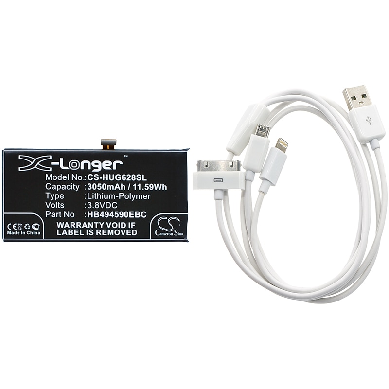 Batteri til sminkespeil for Huawei Ascend G628, Honor 7, Ascend G628-TL00 m.fl.