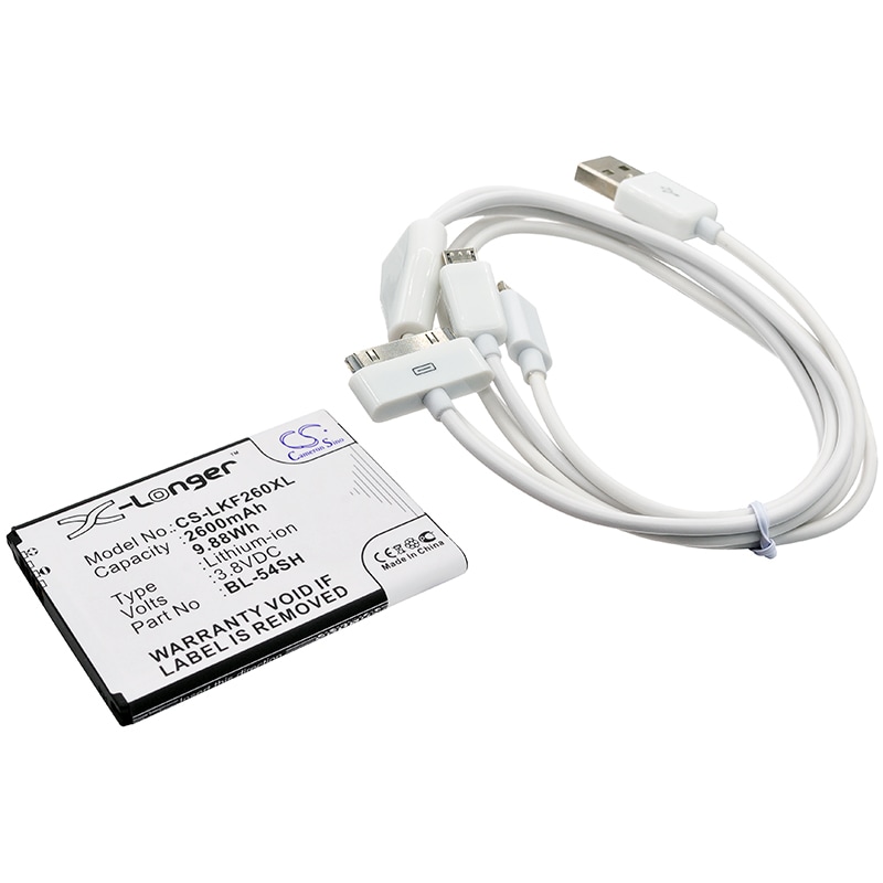 Batteri til sminkespeil for LG Optimus LTE III, F260, F260K m.fl.