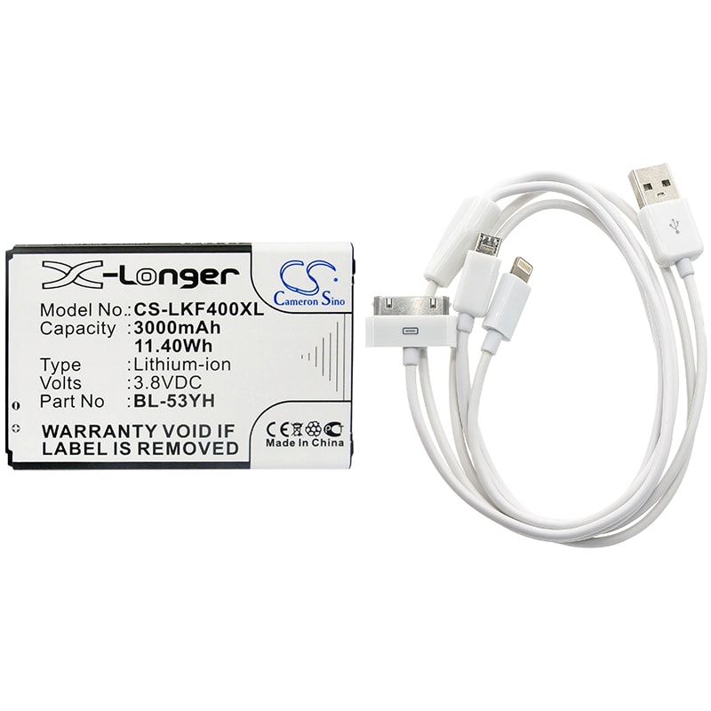 Batteri til sminkespeil for LG G3, D855, D855 LTE m.fl.