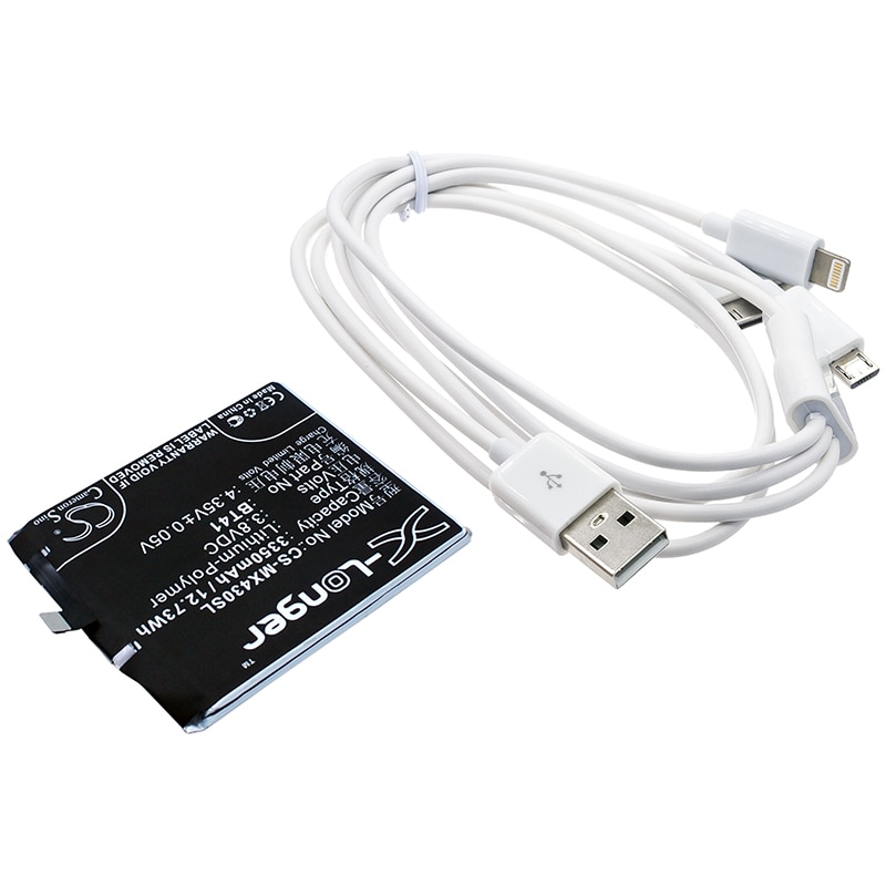 Batteri til sminkespeil for Meizu MX4 Pro, MX4SWDS0, M462U