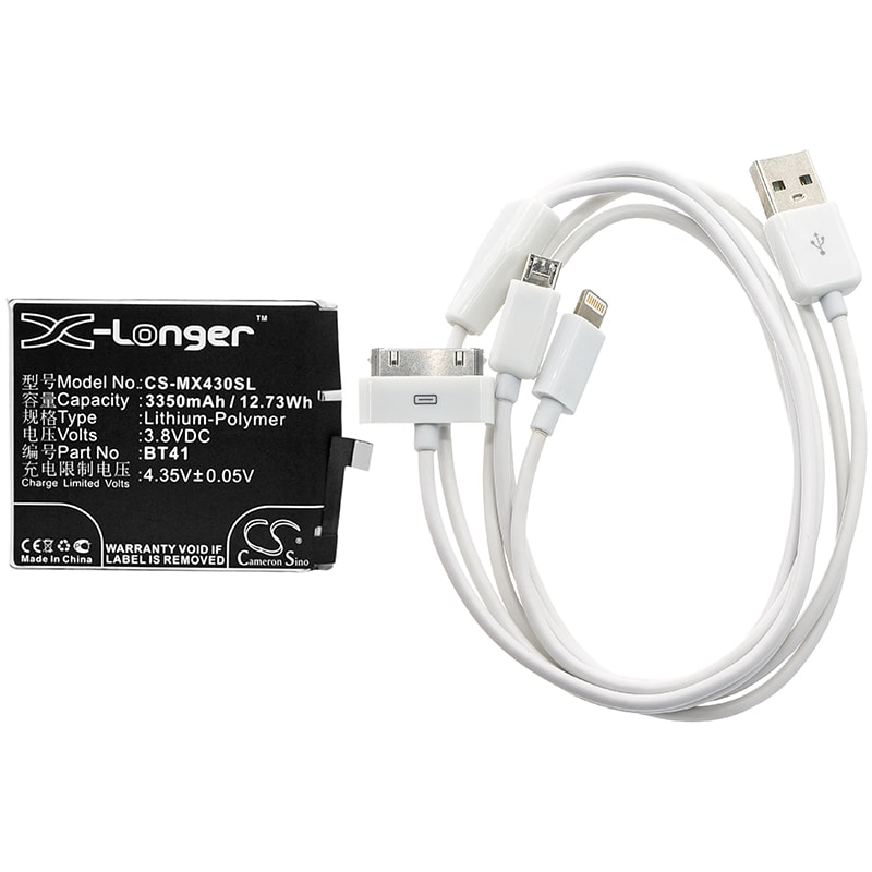 Batteri til sminkespeil for Meizu MX4 Pro, MX4SWDS0, M462U