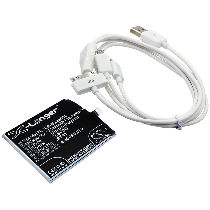 Batteri til sminkespeil for Meizu MX4 Pro, MX4SWDS0, M462U