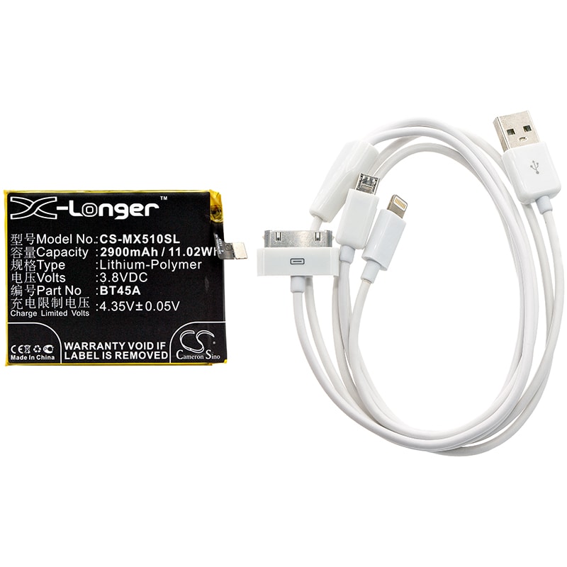 Batteri til sminkespeil for MeiZu Pro 5, Pro 5 Dual SIM, MX5 Pro m.fl.