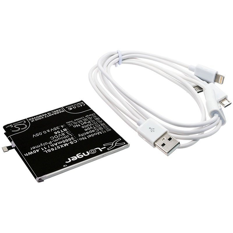 Batteri til sminkespeil for Meizu MX5 Pro, NIUX, M576 m.fl.