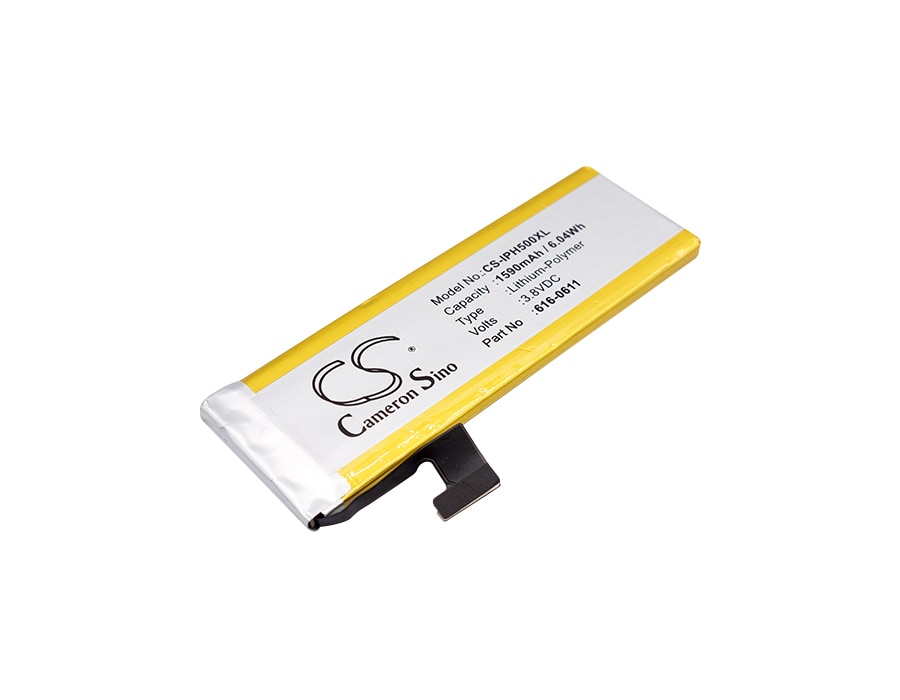 Batteri til sminkespeil for Apple iPhone 5, MD645LL/A, MD644LL/A m.fl.