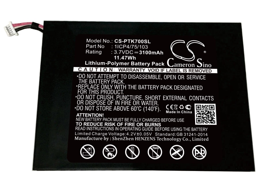 Batteri til e-bok, e-leser for Pocketbook A7