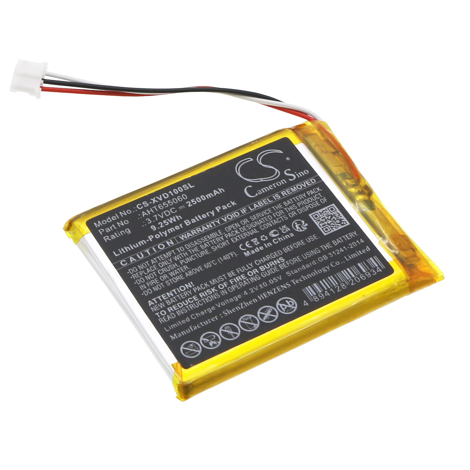 Batteri til diagnostisk skanner for Xhorse VVDI Key Tool Max-programmeringsenhet