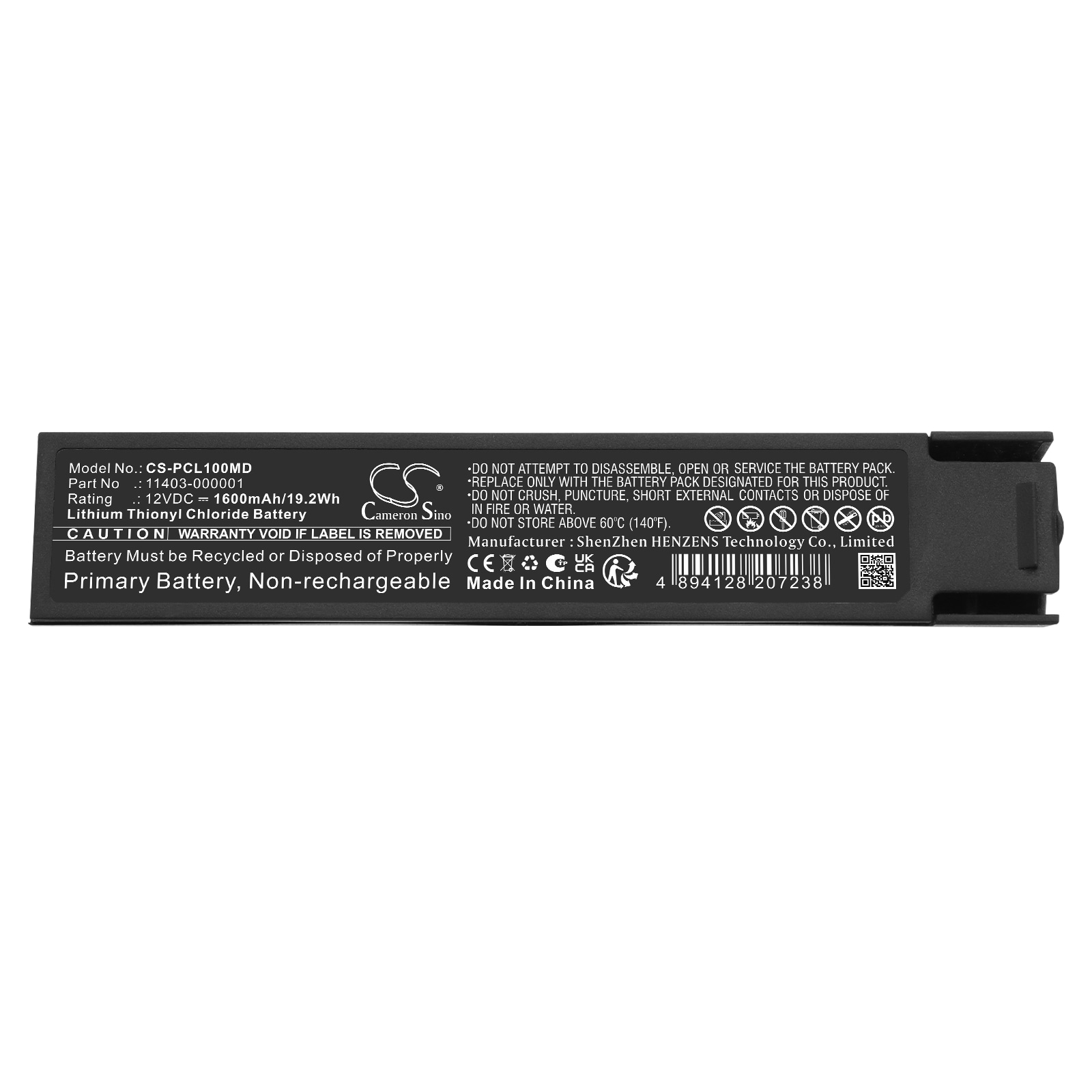Batteri til medisinsk utstyr for Physio-Control LifePak CR Plus, Express Charge-Pak