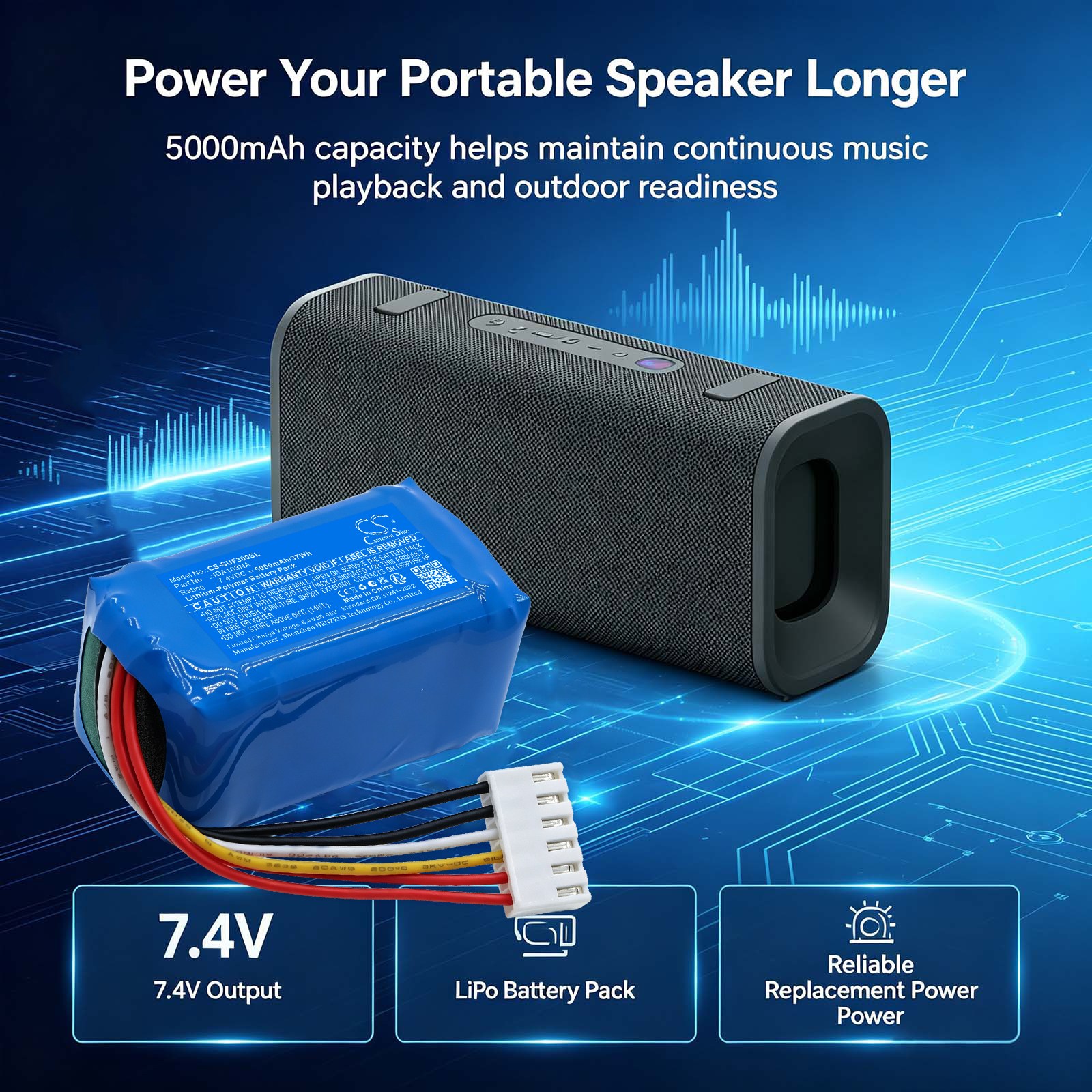 Batteri til Sony-projektor SRS-UL50, SRS-ULT30 m.fl.